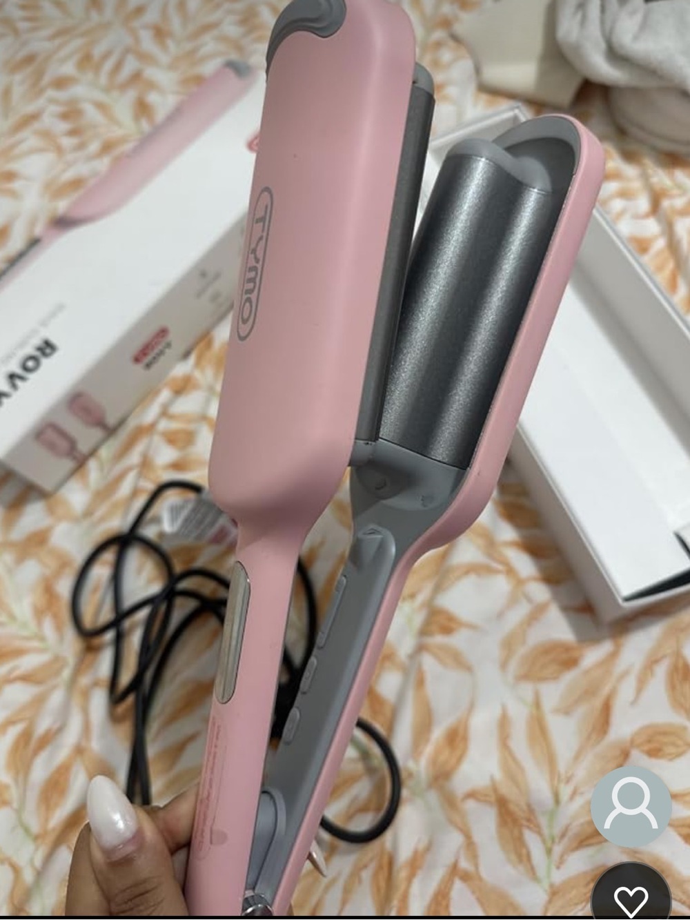 Tymo Pink Hair Waver Beach Waves